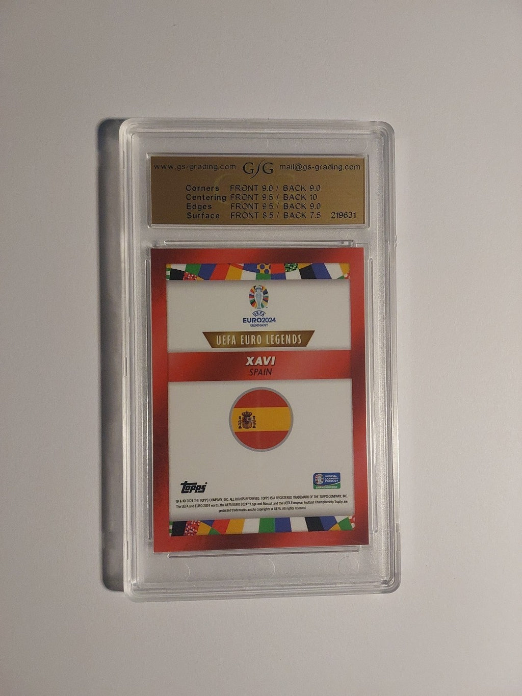 Topps Platinum 2023-24 Xavi Hernandez Spanien Barcelona Parallel 7/10 GSG 8.5 – Bild 2
