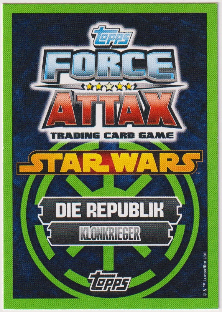 Topps Star Wars 2013 Klonkrieger Republik TCG Rare – Bild 2