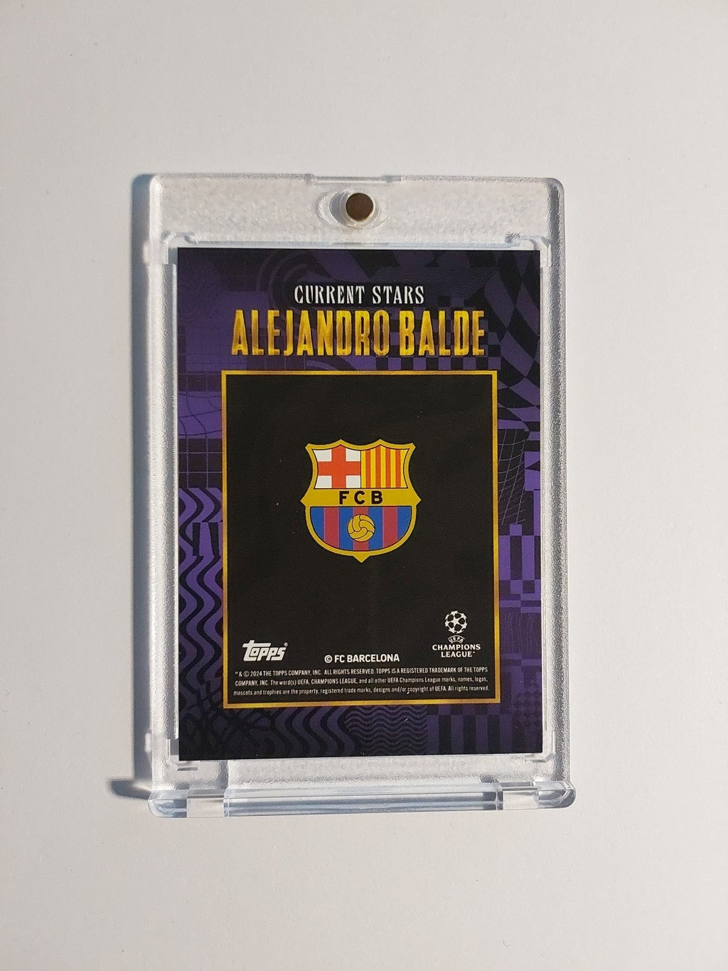 Topps UCC Gold 2024-25 Alejandro Balde Barcelona Parallel 8/25 Refractor Rare – Bild 2