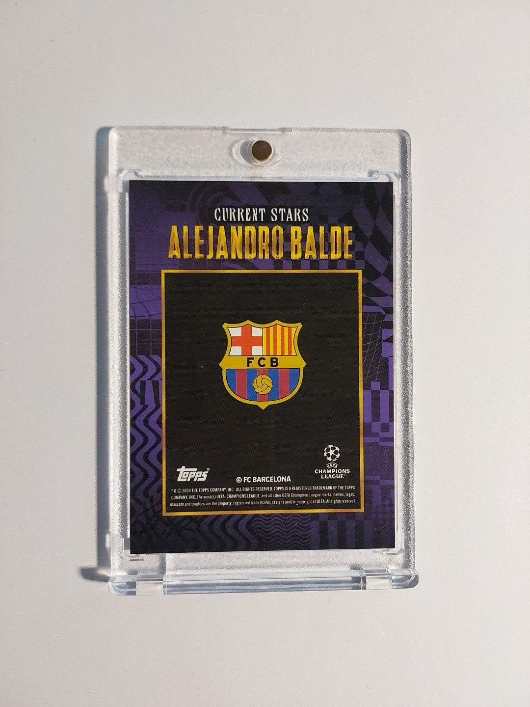 Topps UCC Gold 2024-25 Alejandro Balde Barcelona Parallel 8/25 Refractor Rare – Bild 2