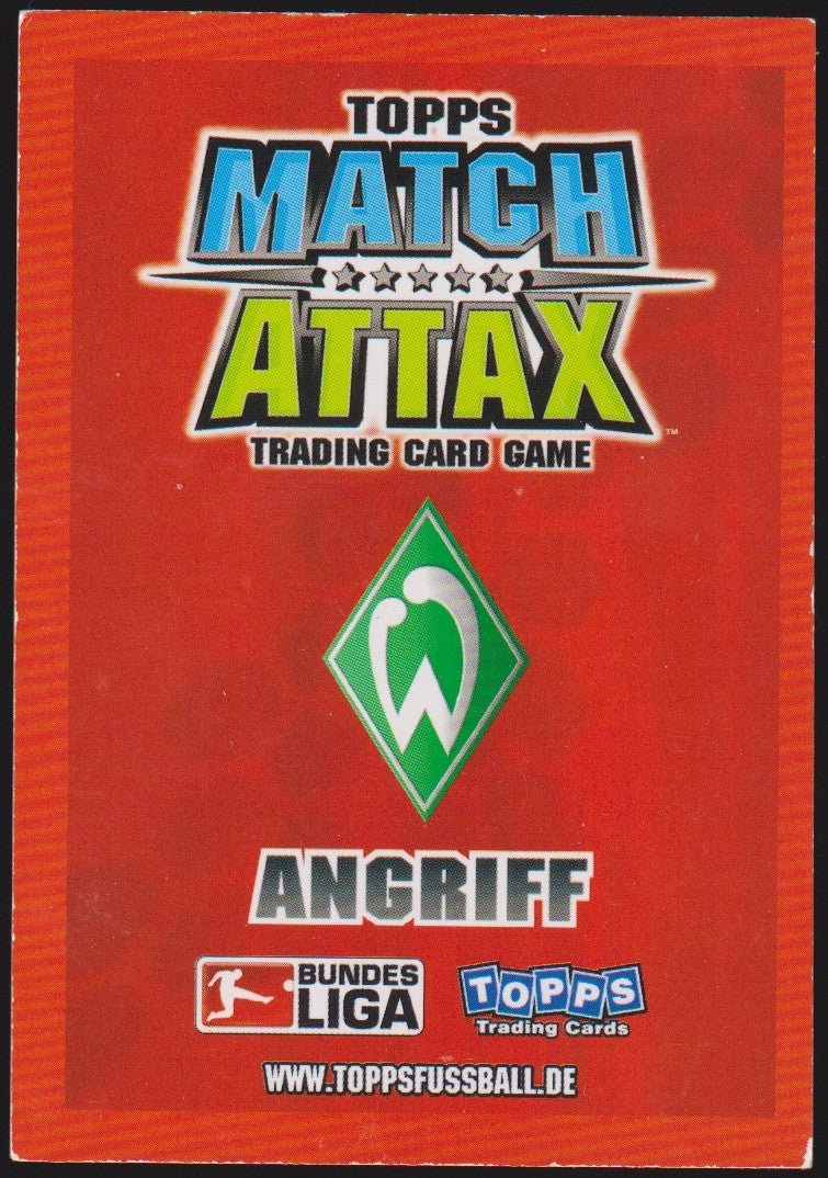 Topps Match Attax Claudio Pizarro Werder Bremen Bundesliga Parallel Rare – Bild 2