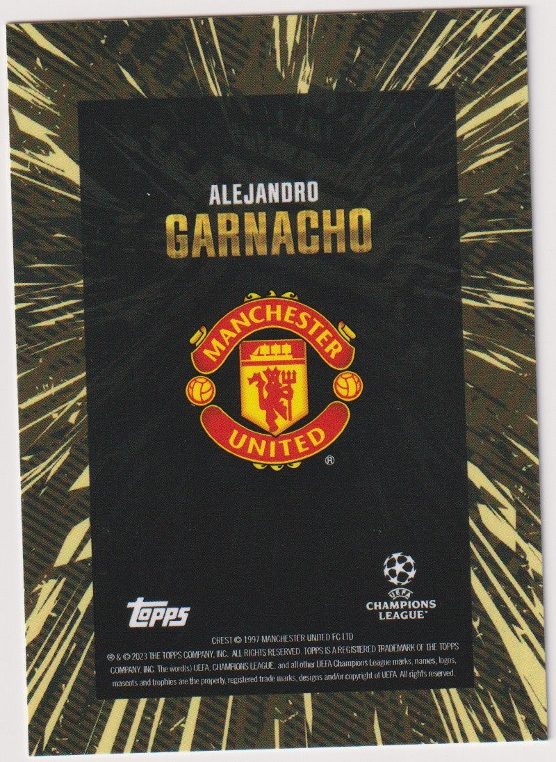 Topps X Whip 2022-23 Alejandro Garnacho Manchester United Parallel Rare – Bild 2