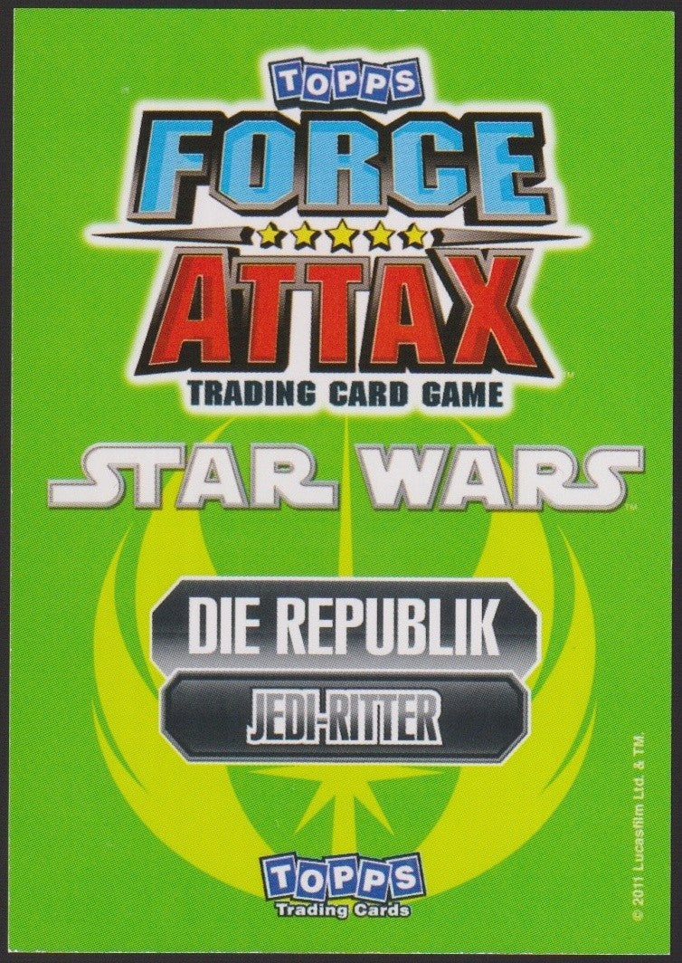 Topps Star Wars 2011 Eeth Koth Republik Jedi-Ritter TCG Rare #62 – Bild 2