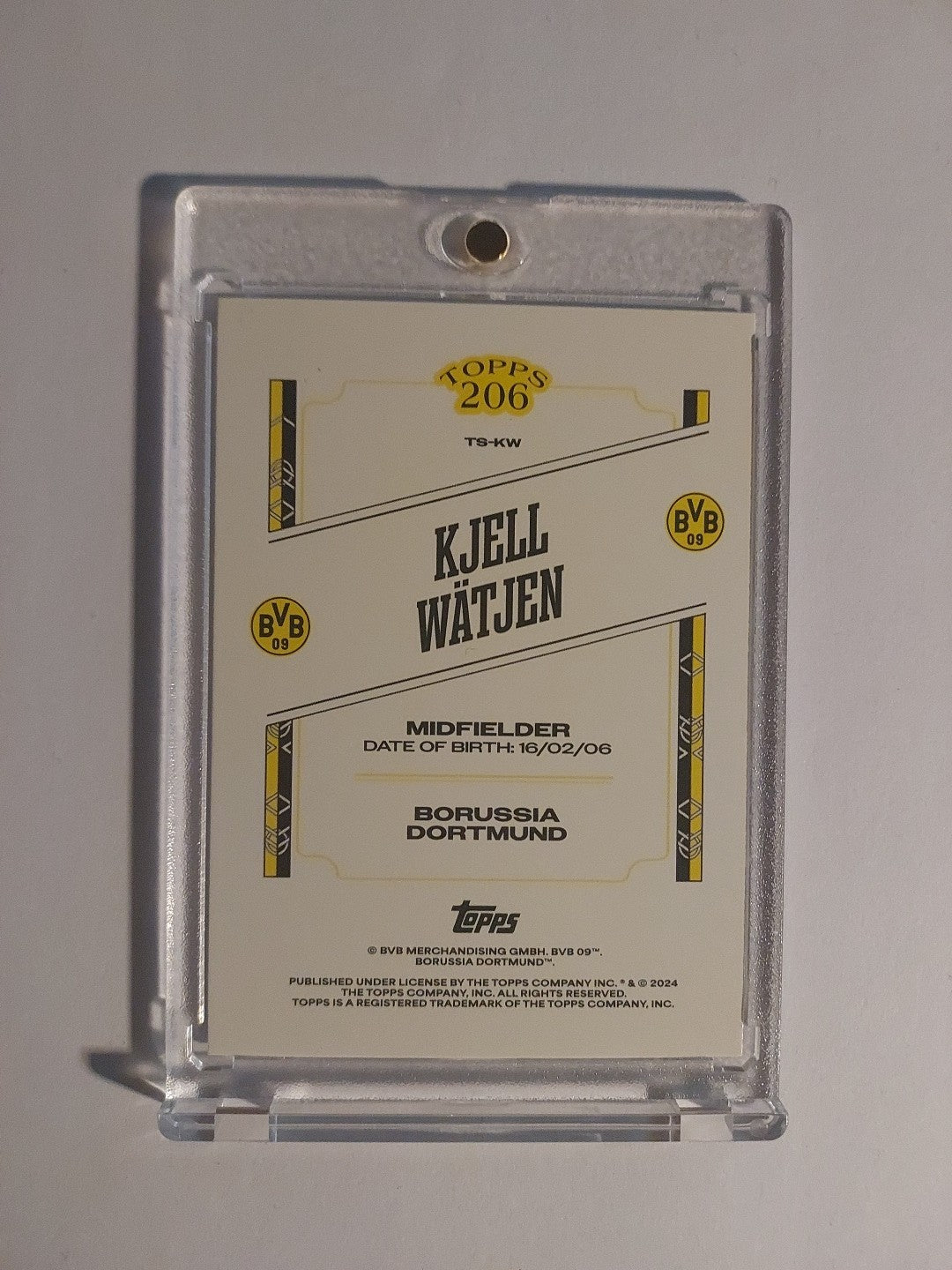 Topps Dortmund Team Set 2024-25 Kjell Wätjen (Parallel: 102/150 + Rookie) – Bild 2