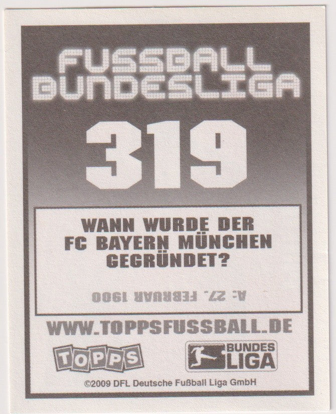 Topps 2009-10 Philipp Lahm FC Bayern München Parallel Rare 319 – Bild 2
