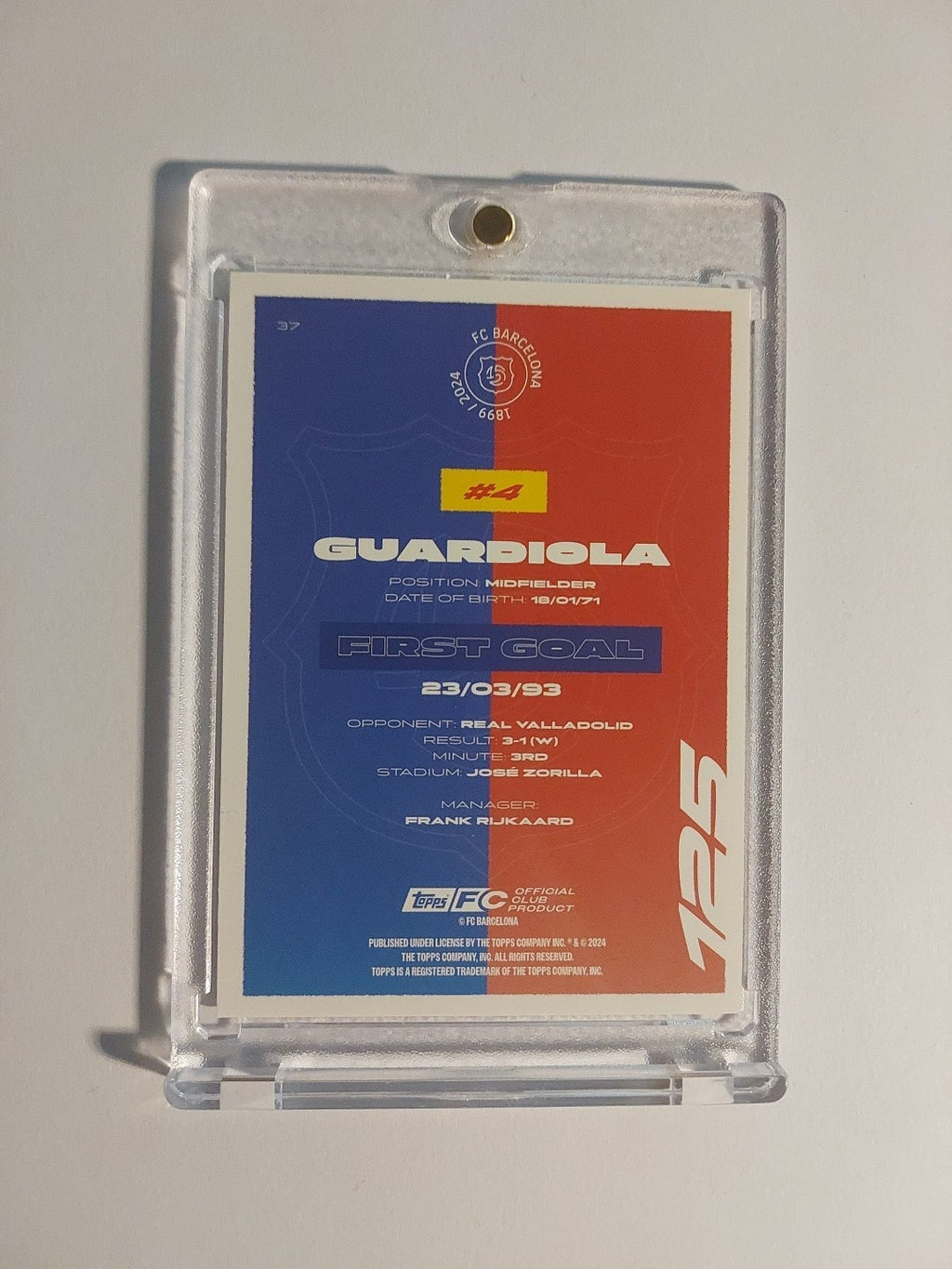Topps Fc Barcelona Team Set 2024-25 Pep Guardiola Limited Parallel Edition – Bild 2