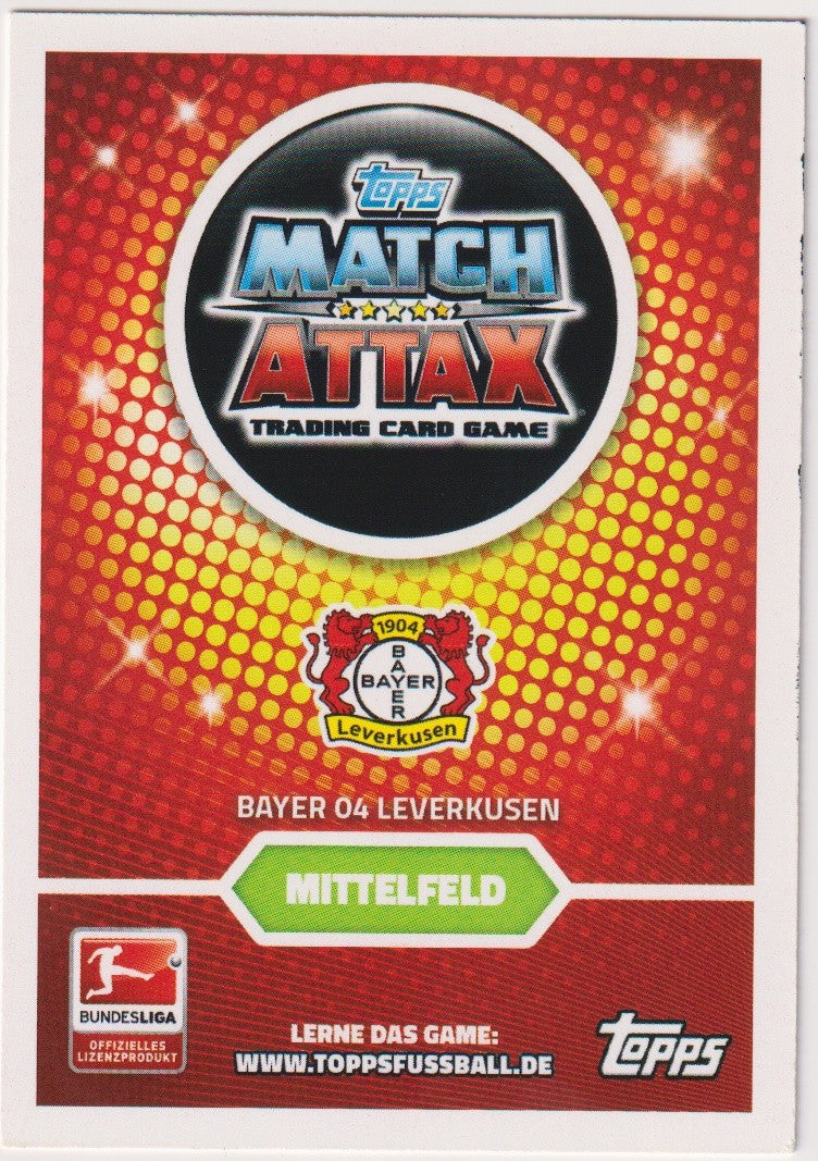 Topps Match Attax 2019-20 Kevin Kampl On Card Auto Bayer Leverkusen Trading – Bild 2