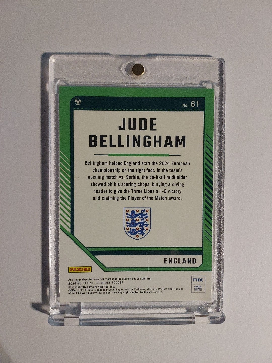 Panini Optic 2024-25 Jude Bellingham England Real Madrid Parallel Ultra Rare Hit – Bild 2