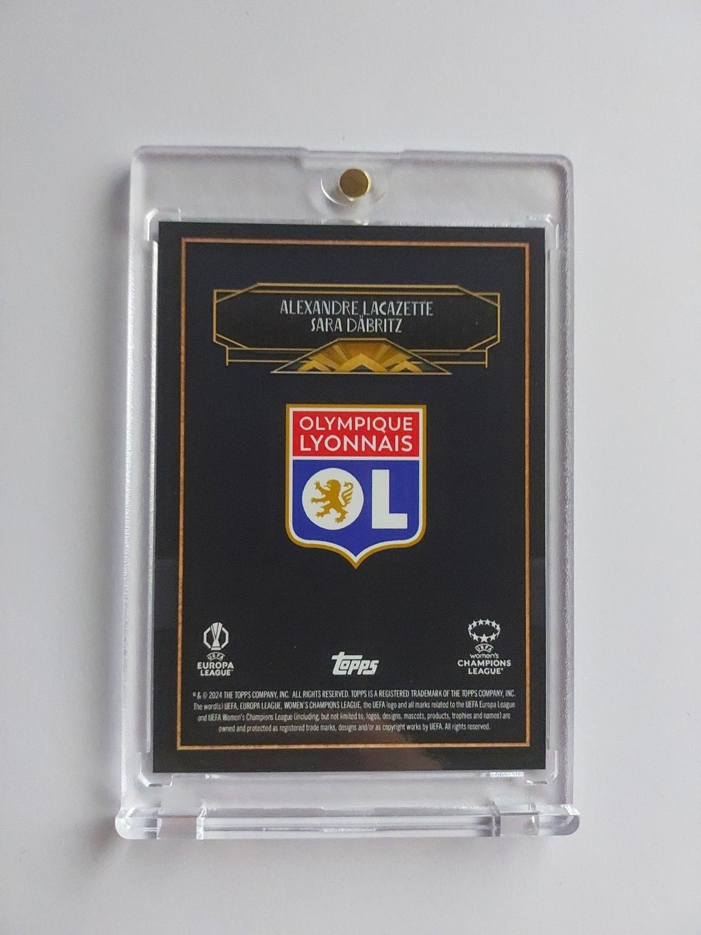 Topps Deco 2024-25 Alexandre Lacazette & Sara Däbritz Duo Olympice Lyon Parallel – Bild 2