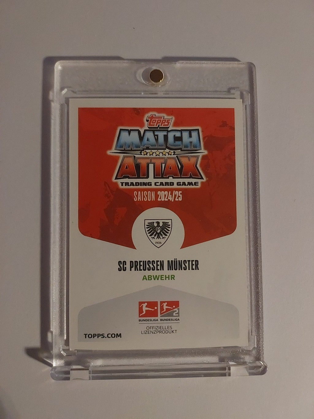 Topps Bundesliga 2024-25 Niko Koulis Preußen Münster (On Card Auto) – Bild 2