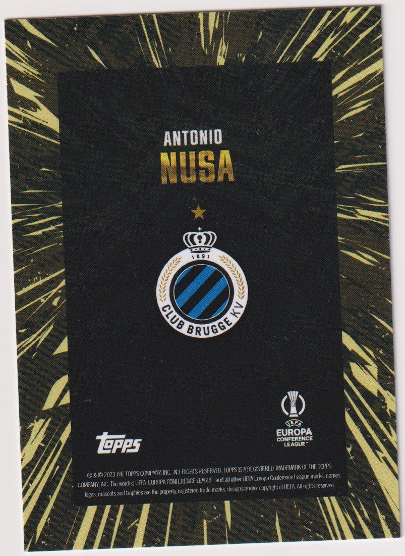 Topps X WHIP Antonio Nusa Club Brugge KV Parallel Rare – Bild 2