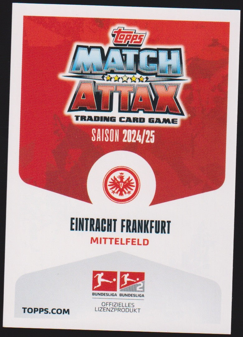 Topps Match 2024-25 Mario Götze Eintracht Frankfurt Saison 2024/25 Parallel – Bild 2