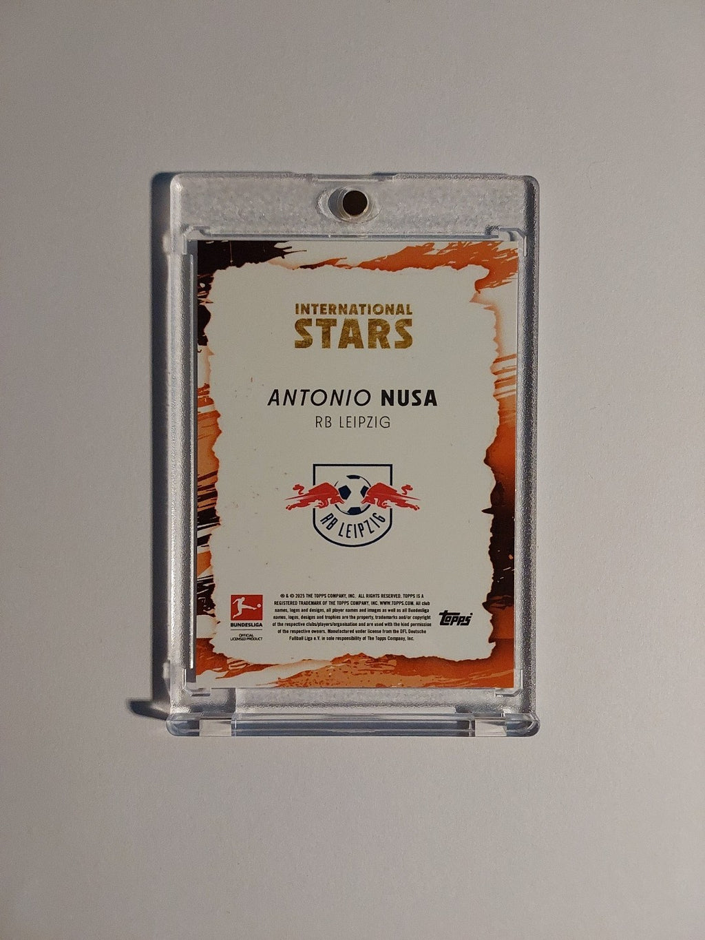 Topps International Stars 2024-25 Antonio Nusa RB Leipzig Parallel 27/49 Rare – Bild 2