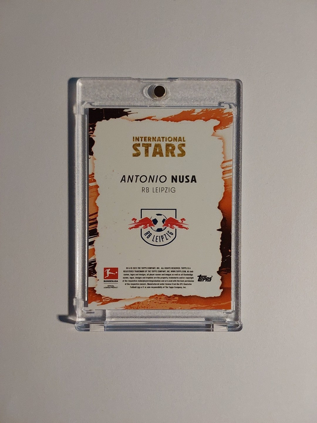 Topps International Stars 2024-25 Antonio Nusa RB Leipzig Parallel 27/49 Rare – Bild 2
