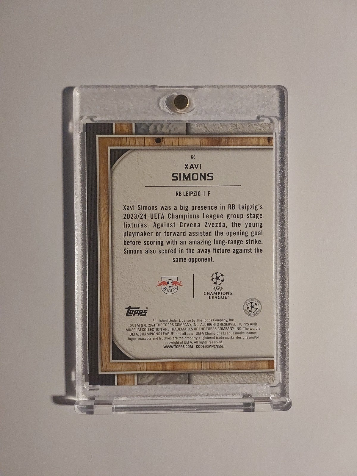 Topps Museum 2023-24 Xavi Simons RB Leipzig Parallel 53/75 Refractor Ultra Rare – Bild 2