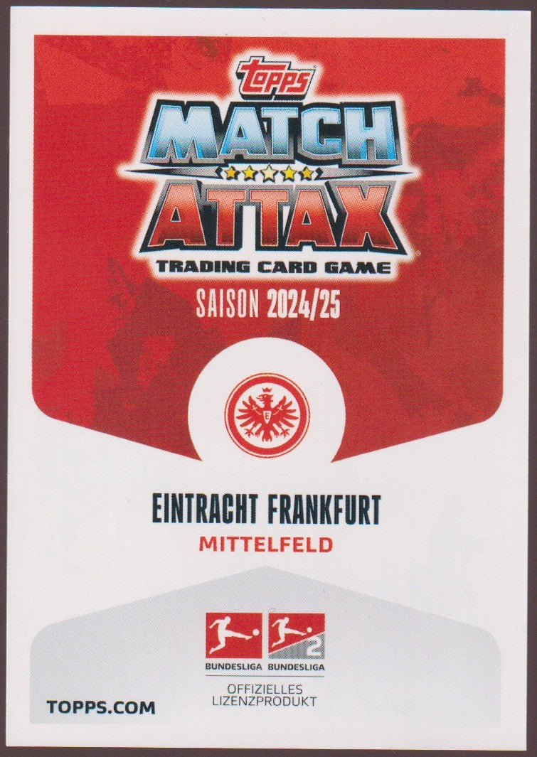 Topps Match Attax 2024-25 Mario Götze Eintracht Frankfurt Bundesliga Parallel – Bild 2