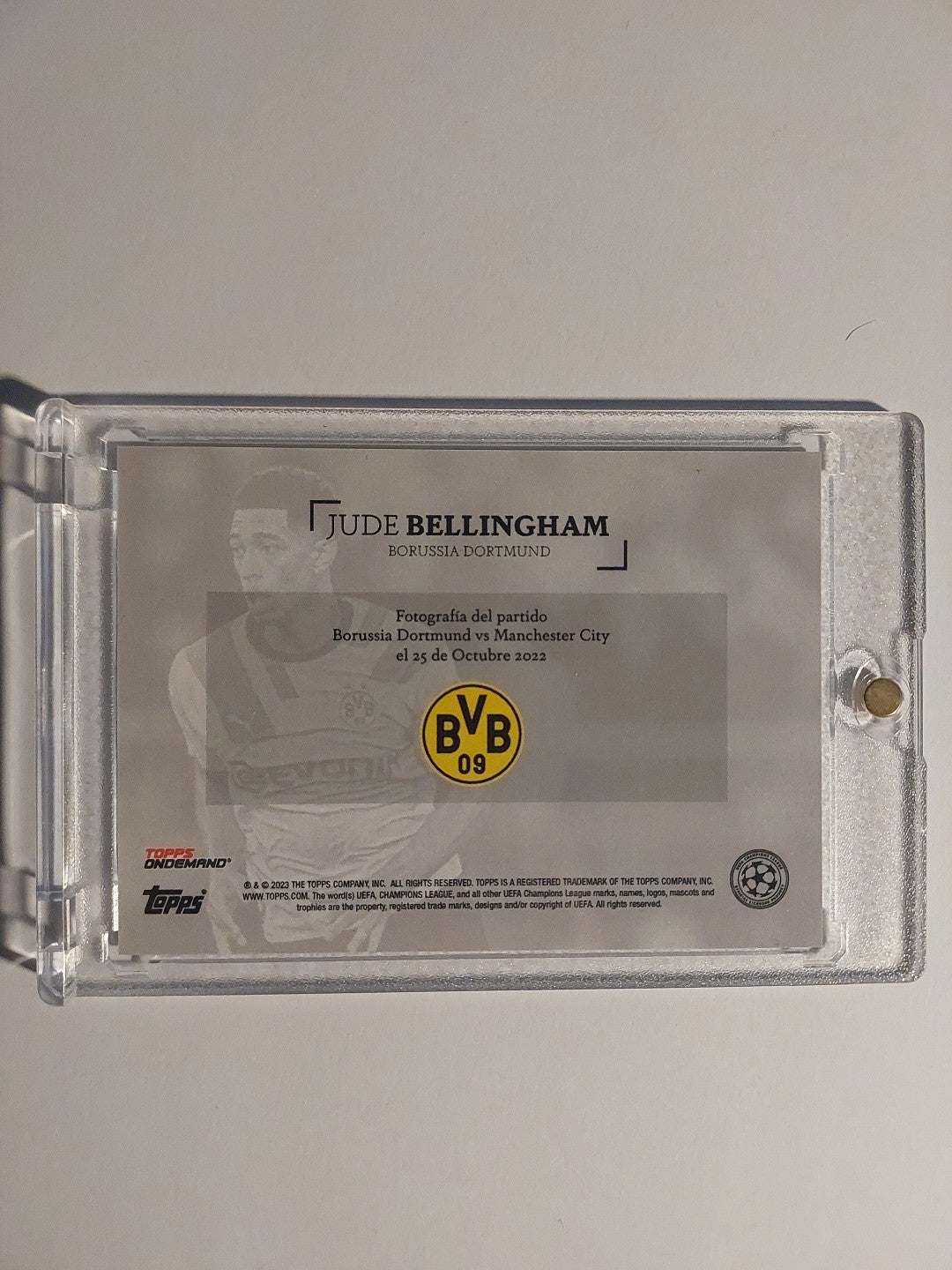 Topps UCC Black 2022-23 Jude Bellingham Dortmund Parallel Ultra Rare Hit – Bild 2