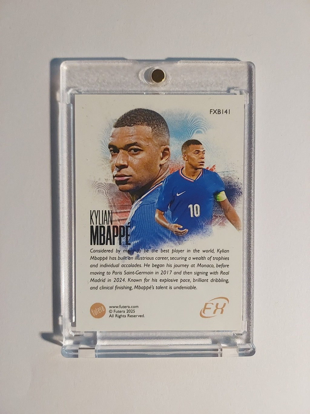 Futera Unique 2024-25 Kylian Mbappé Frankreich Parallel Insert Ultra Rare Hit – Bild 2