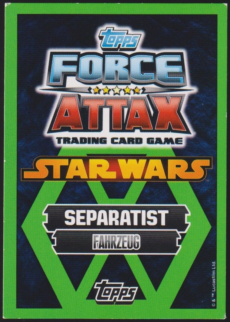 Topps Star Wars 2011 Zerstörer Handelsgilde Separatist TCG Rare #44 – Bild 2