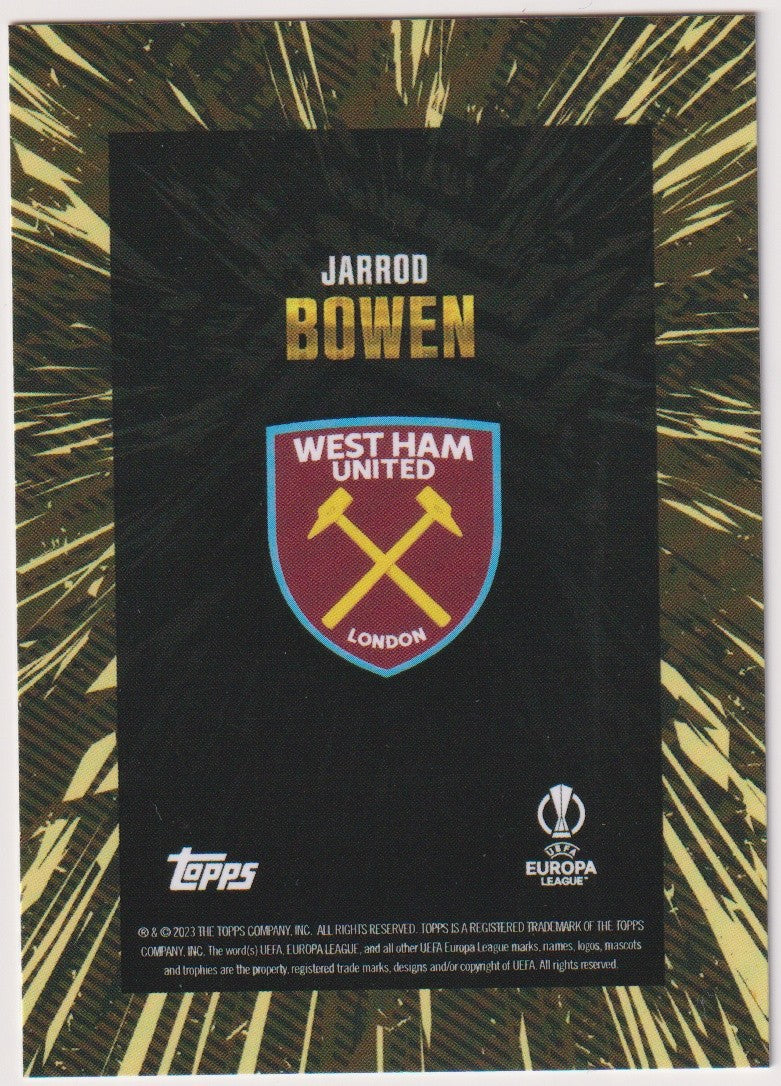 Topps X Whip Europa League Jarrod Bowen West Ham United Parallel Rare – Bild 2