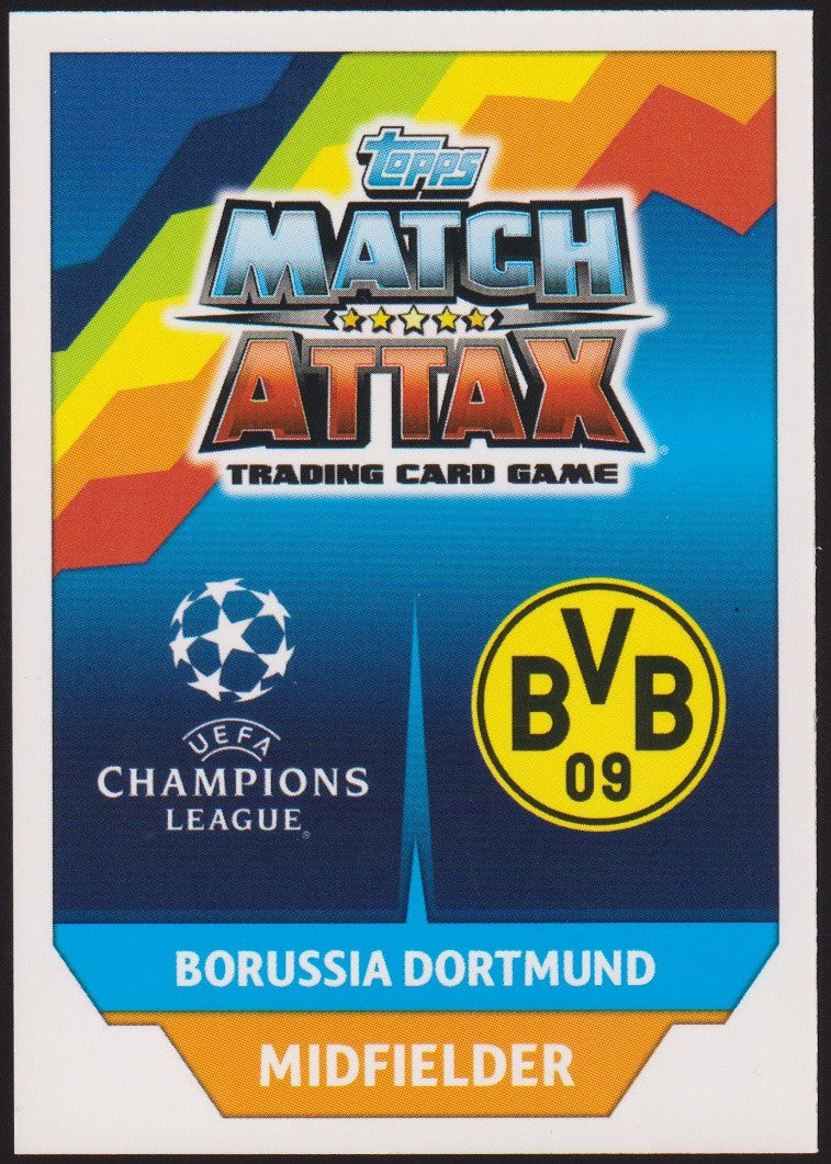 Topps Match Attax Trading Card Game UEFA Mario Götze Borussia Dortmund Parallel – Bild 2
