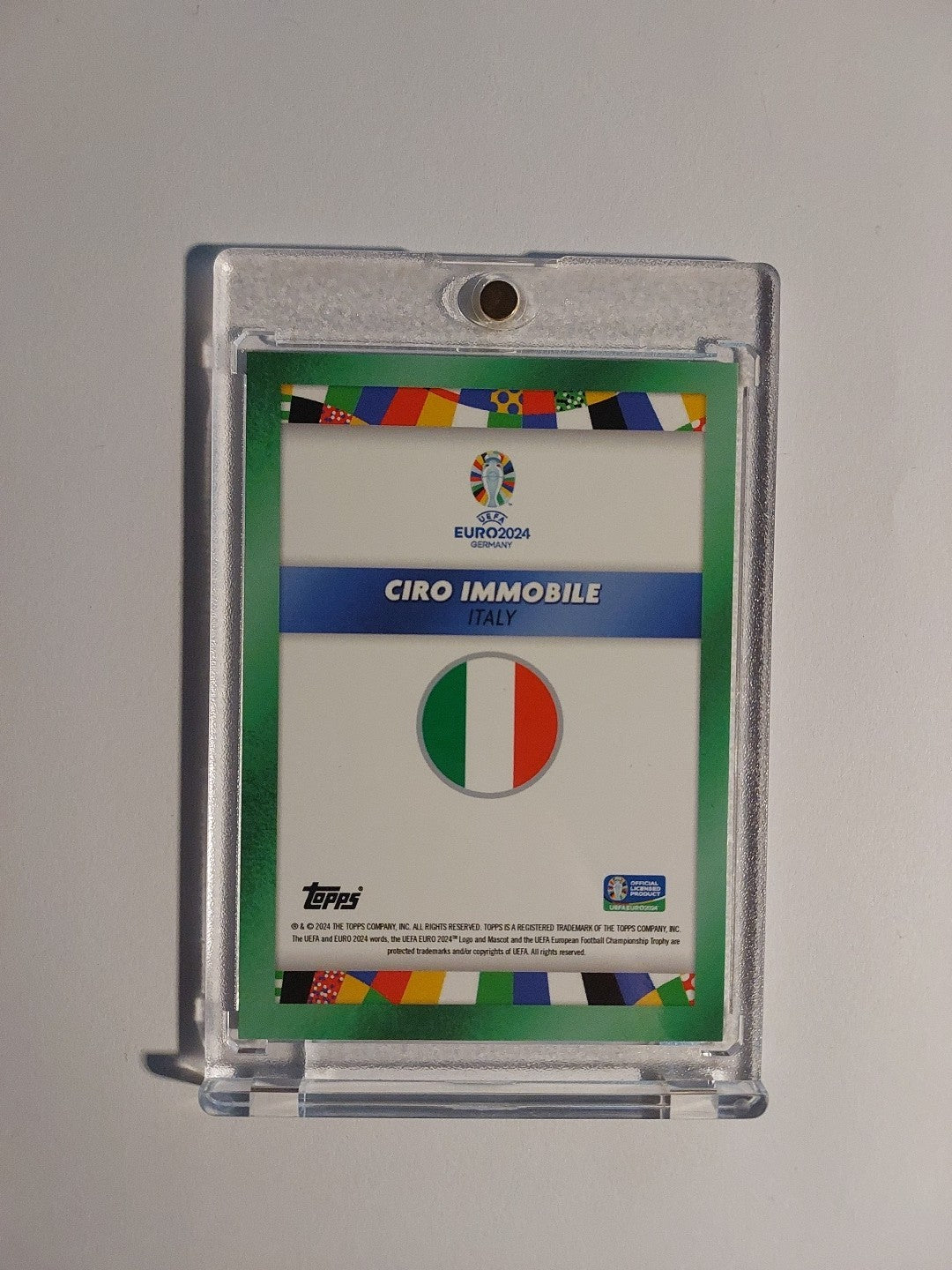 Topps Uefa Euro 2024 Ciro Immobile Italien Lazio Auto Parallel 5/99 Refractor – Bild 2
