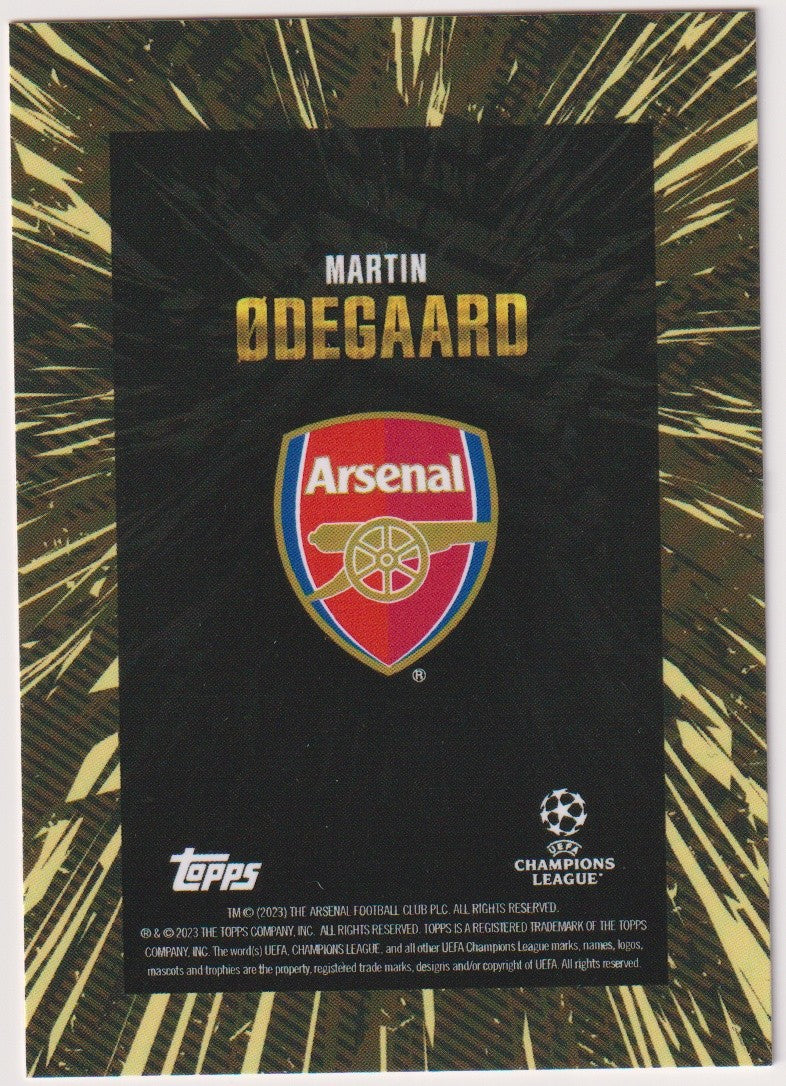 Topps Champions League 2022-23 Martin Odegaard Arsenal Parallel Rare – Bild 2