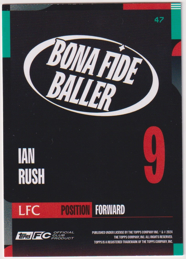 Topps Bona Fide Baller 2023-24 Ian Rush Liverpool Football Club (LFC) Parallel – Bild 2