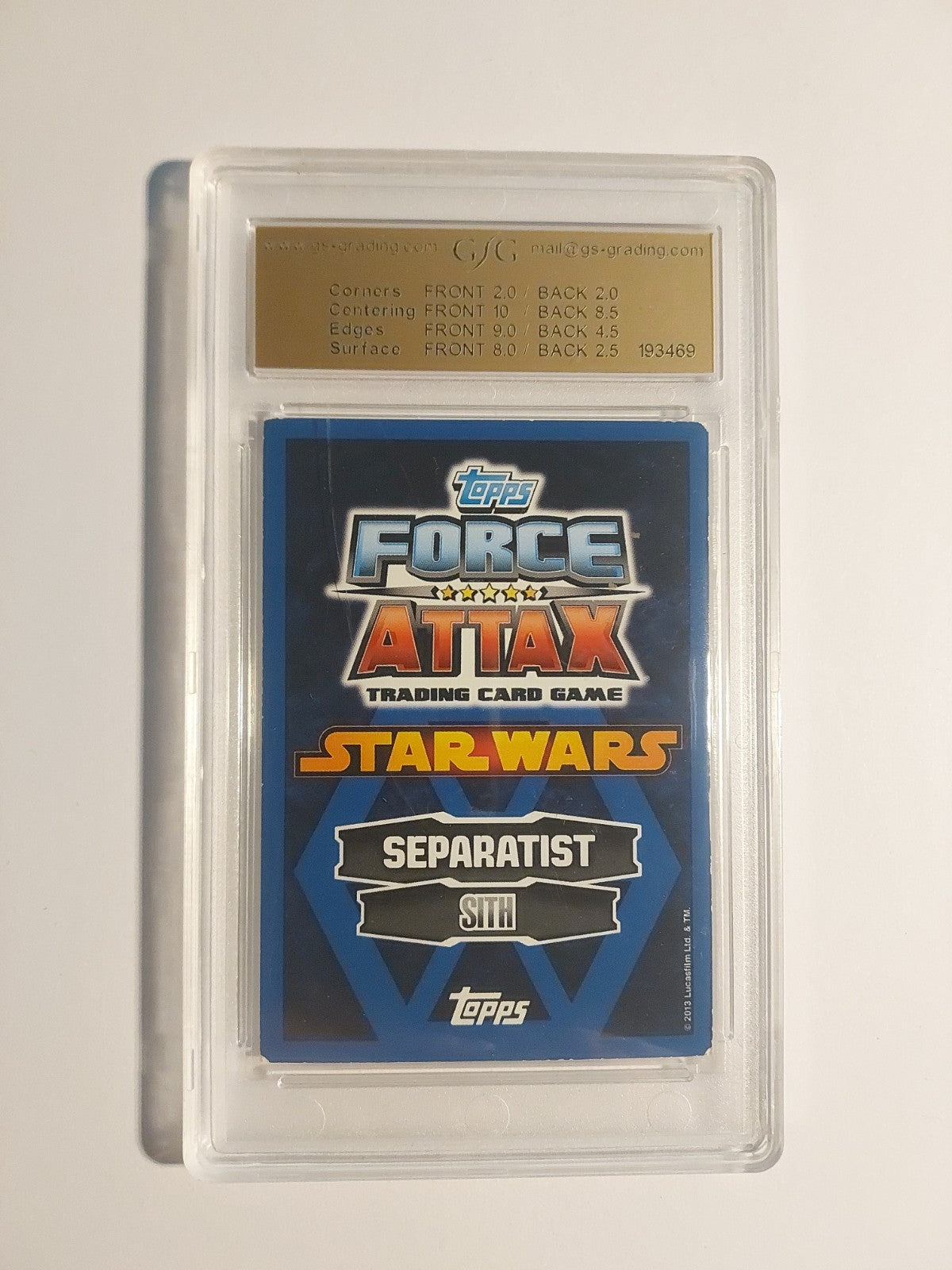 Topps Star Wars 2013 General Grievous Sith Separatisten Refractor GSG 3 = PSA – Bild 2