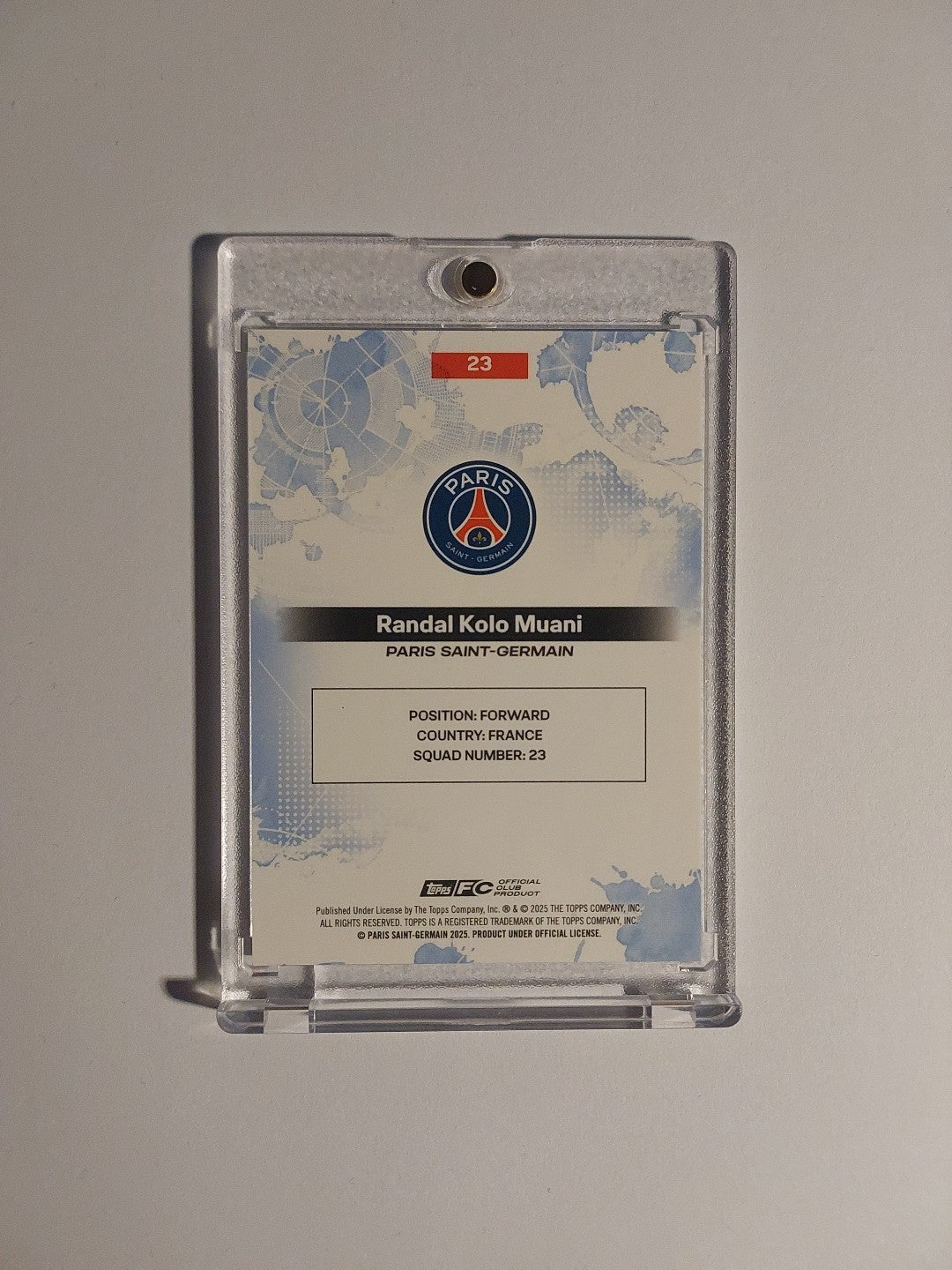 Topps Premium Paris Saint-Germain 2025-26 Randal Kolo Muani Parallel 62/75 Rare – Bild 2