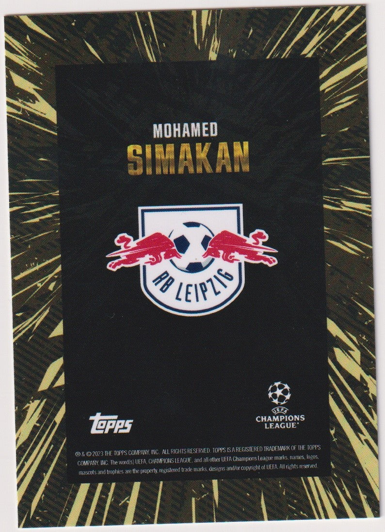 Topps X WHIP Mohamed Simakan RB Leipzig Champions League Parallel Rare – Bild 2