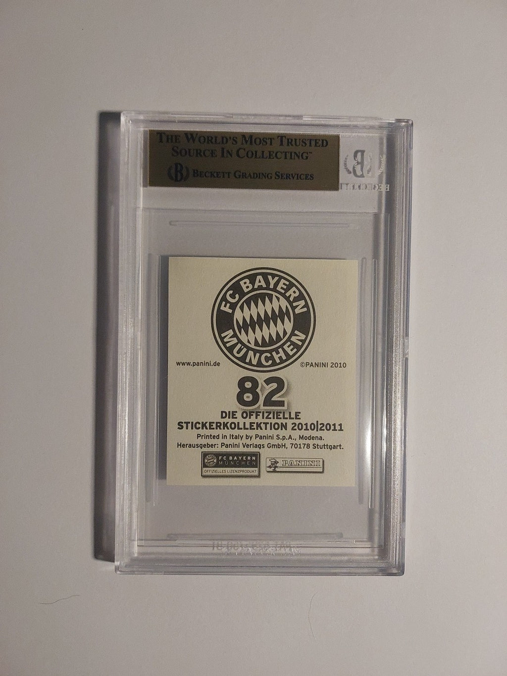 Panini 2010-11 Toni Kroos Bayern München Vintage Parallel BGS 9.5 = PSA POP 1 – Bild 2