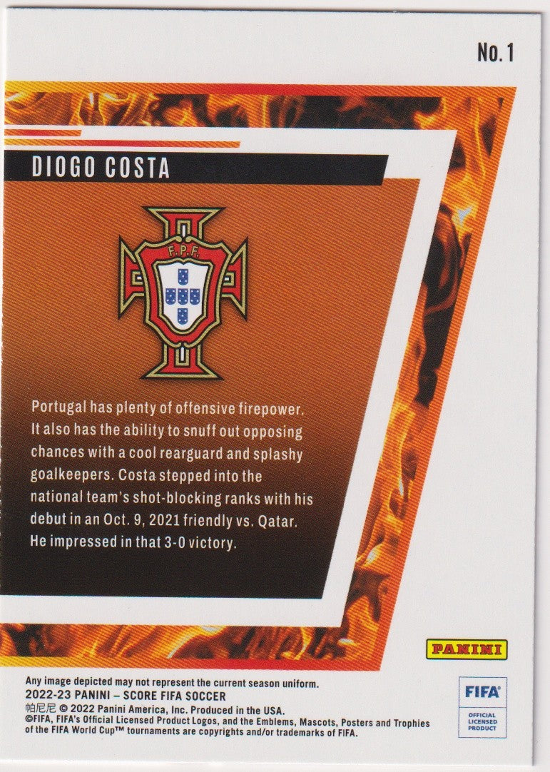 Panini Hot Rookies 2022-23 Diogo Costa Rookie Portugal Parallel Rare 1 – Bild 2