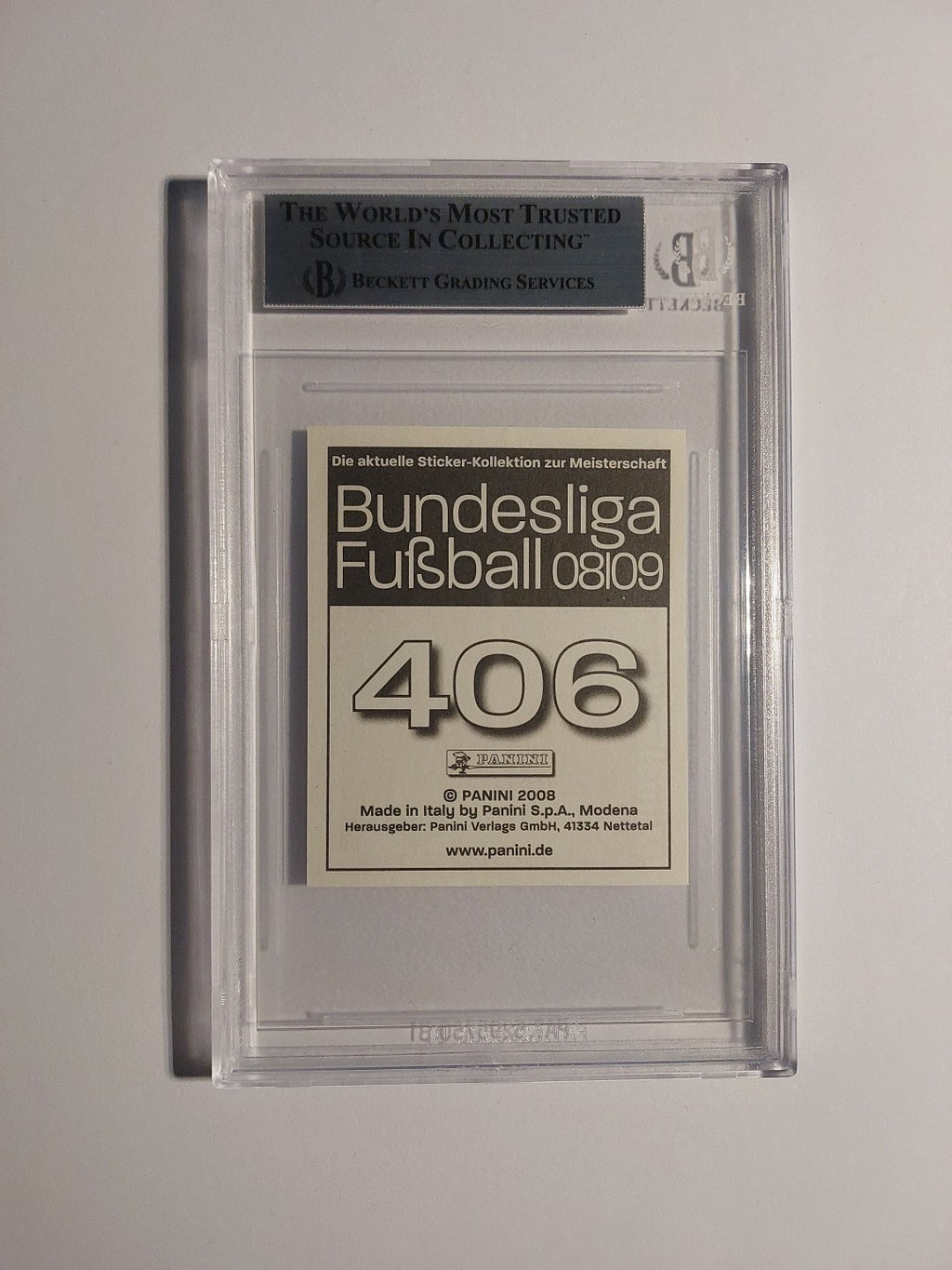 Panini Bundesliga 2008-09 Miroslav Klose FC Bayern München Parallel BGS 9 PSA – Bild 2