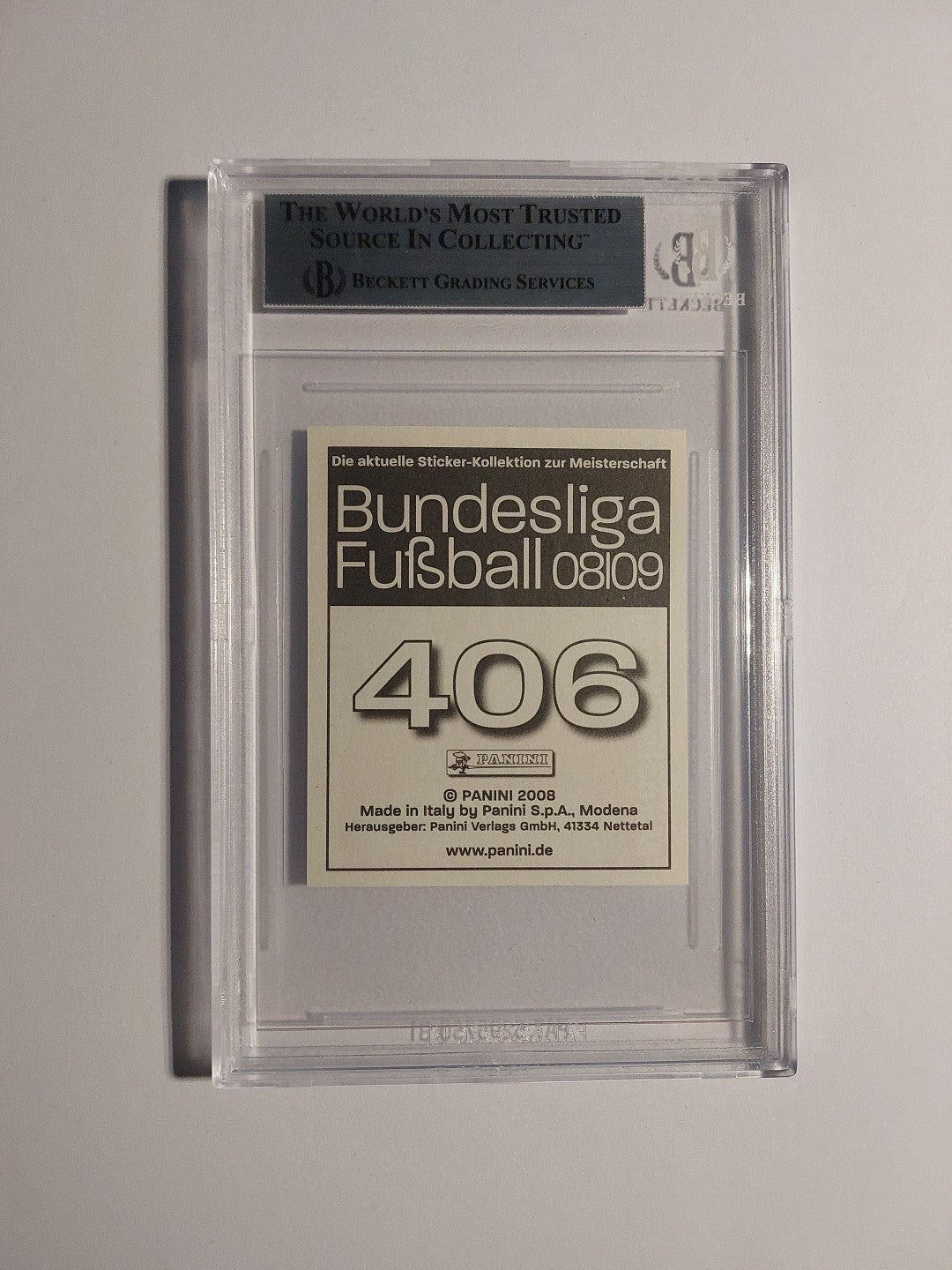 Panini Bundesliga 2008-09 Miroslav Klose FC Bayern München Parallel BGS 9 PSA – Bild 2