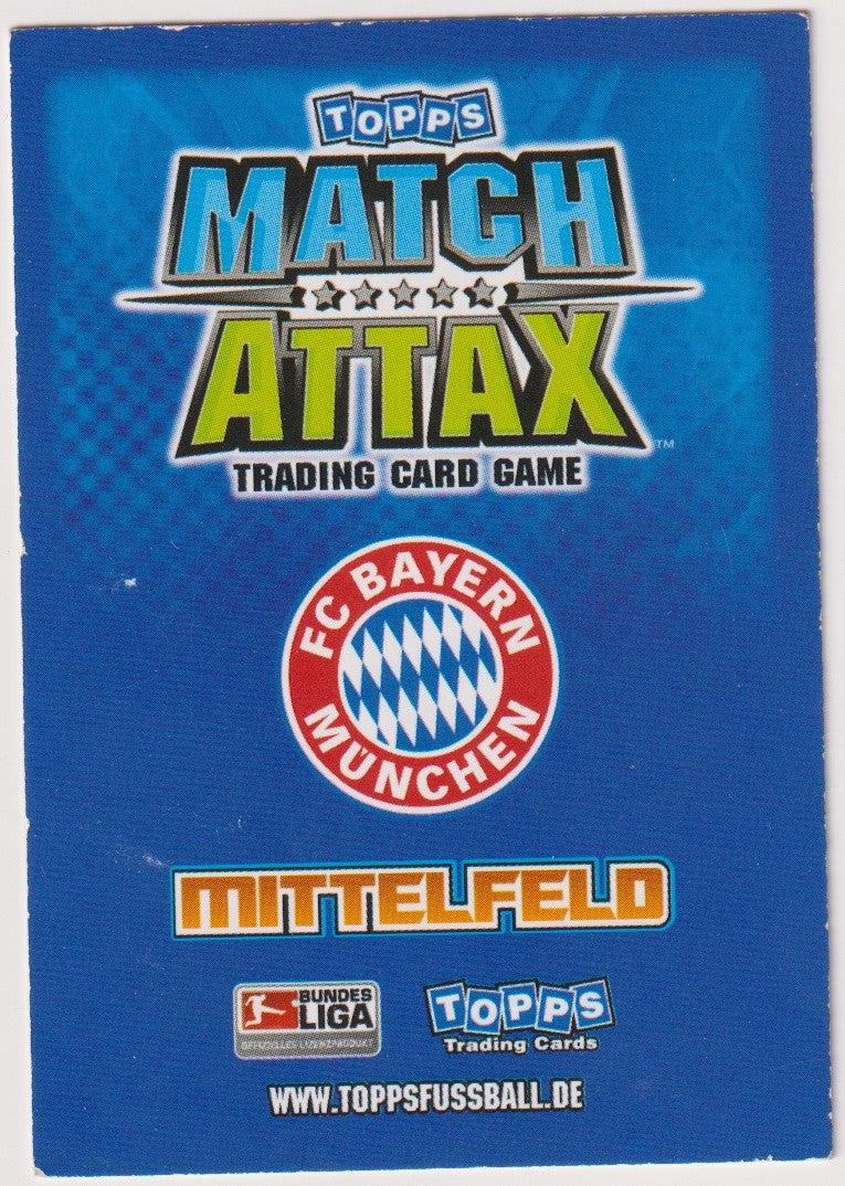 Topps Match Attax 2013-14 Arjen Robben FC Bayern München Bundesliga Parallel 42 – Bild 2