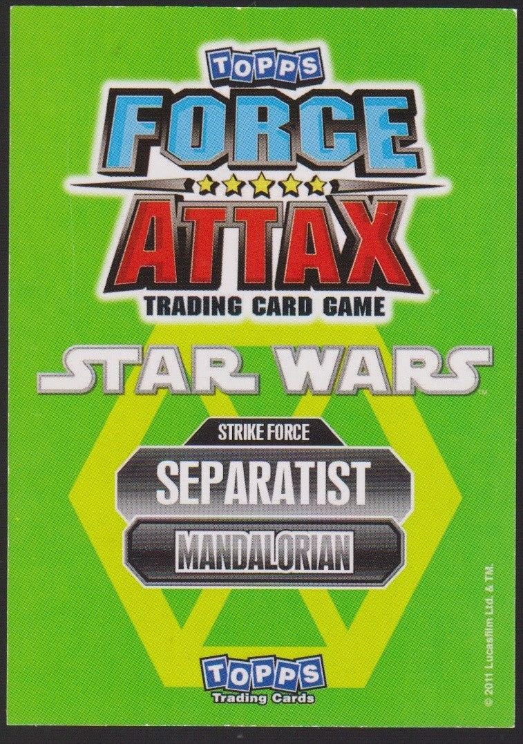 Topps Star Wars 2011 Mandalorian Full Art Söldner TCG Rare #181 – Bild 2