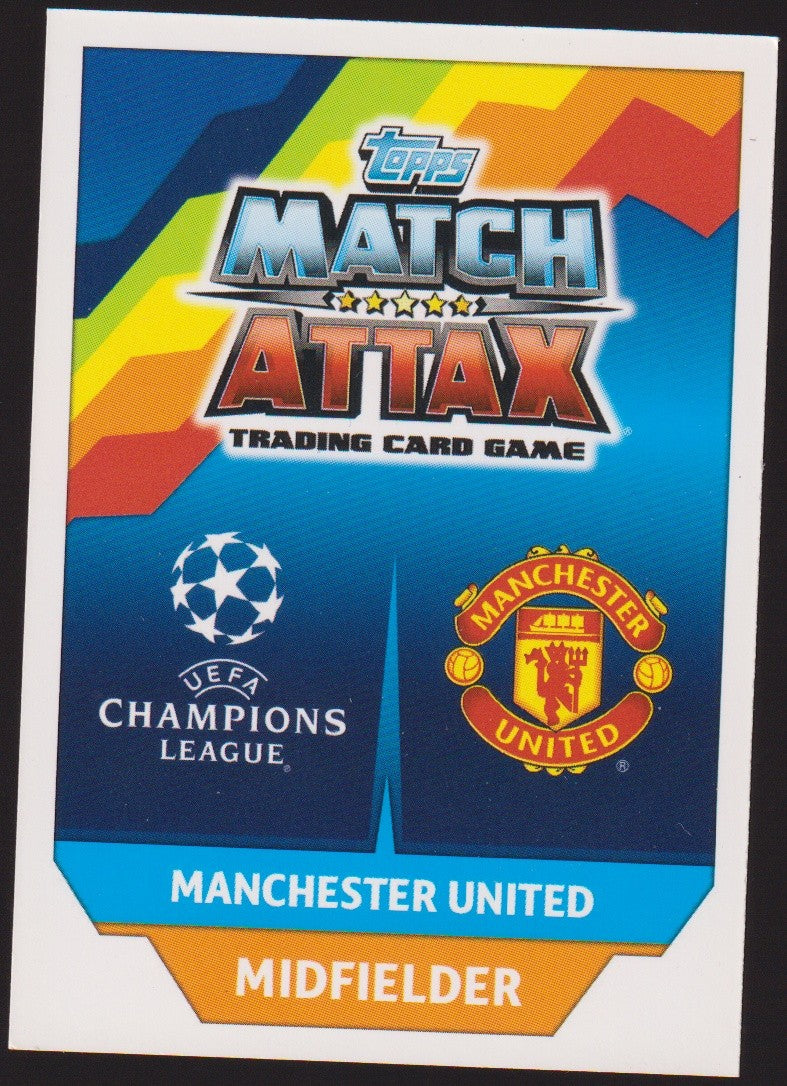 Topps Match Attax Paul Pogba Manchester United UEFA Champions League Parallel – Bild 2