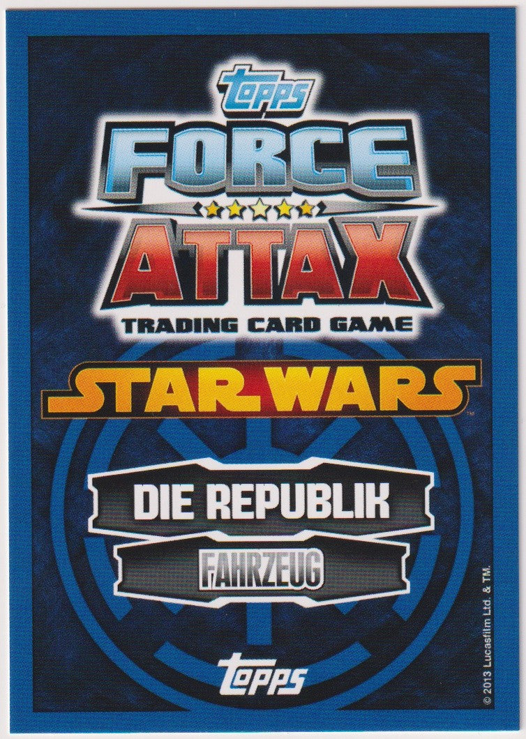 Topps Star Wars 2013 Feuertaufe Fahrzeug Republik TCG Rare #56 – Bild 2