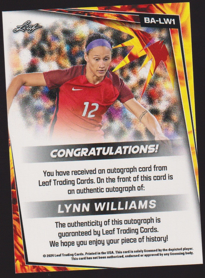 Leaf BA-LW1 2023-24 Lynn Williams Auto USA Parallel Rare – Bild 2