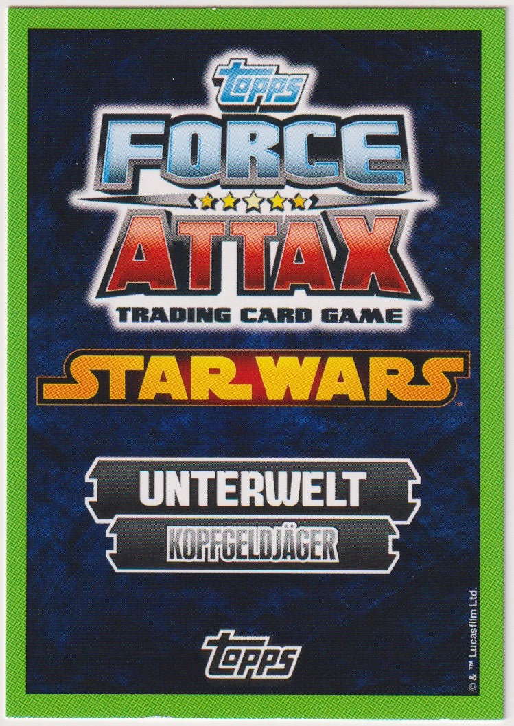 Topps Star Wars 2015 Cad Bane Unterwelt Kopfgeldjäger TCG Rare Nr. 29 – Bild 2