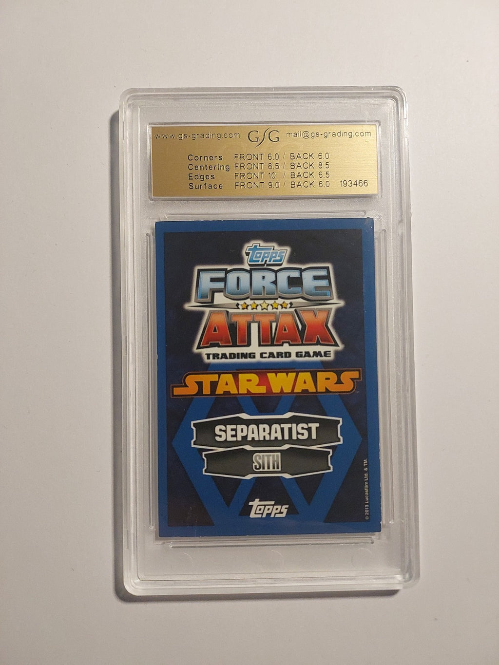 Topps Star Wars 2013 Asajj Ventress Sith Separatisten GSG 6.5 = PSA Refractor – Bild 2
