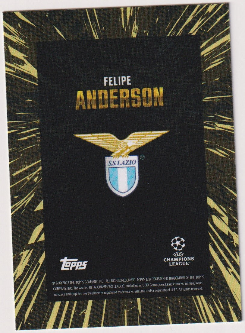 Topps X WHIP 2022-23 Felipe Anderson SS Lazio UEFA Champions League Parallel – Bild 2