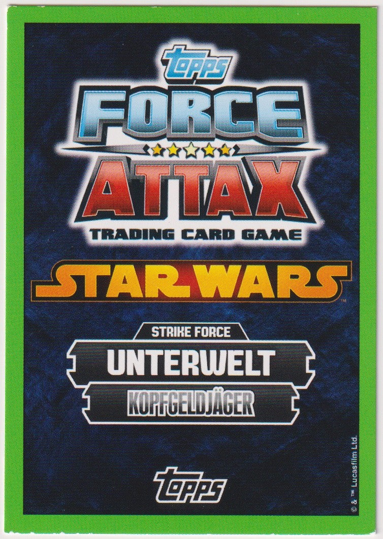 Topps Star Wars 2010 Cad Bane Kopfgeldjäger Unterwelt TCG Rare #124 2/3 – Bild 2