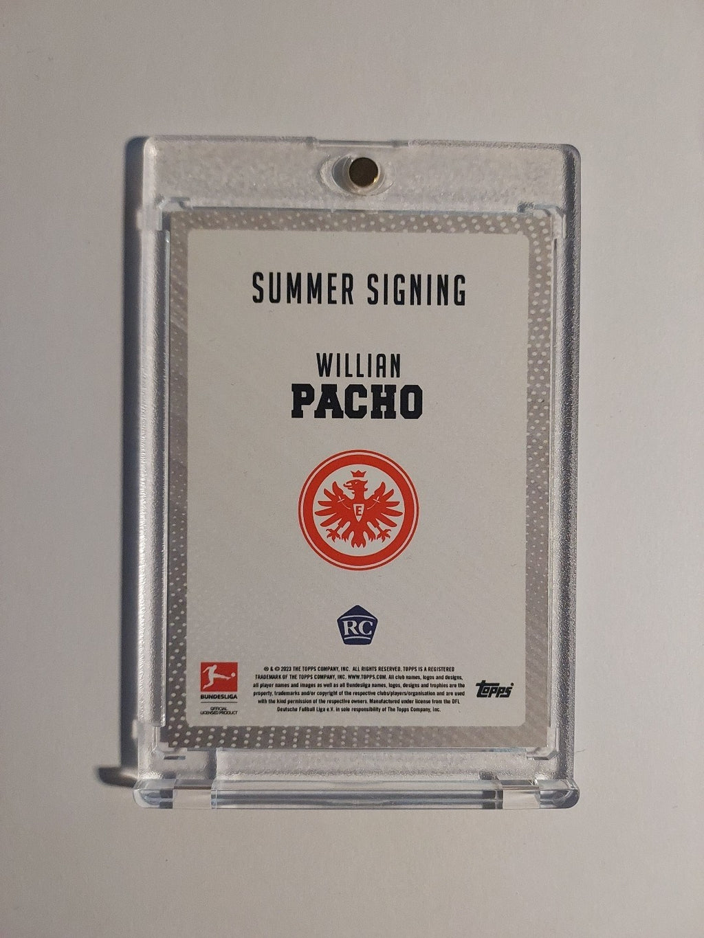 Topps Bundesliga 2022-23 Willian Pacho Eintracht Frankfurt Parallel Rookie Rare – Bild 2