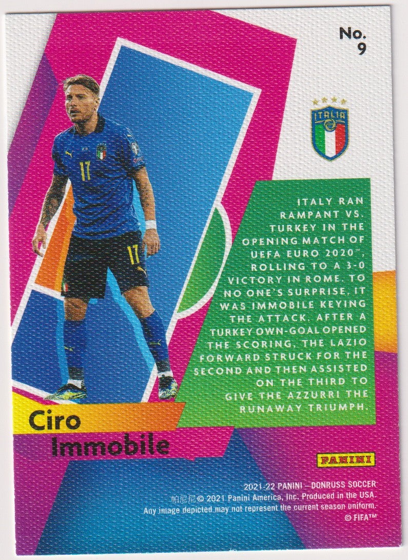 Panini Donruss 2021-22 Ciro Immobile Italien Parallel Rare – Bild 2