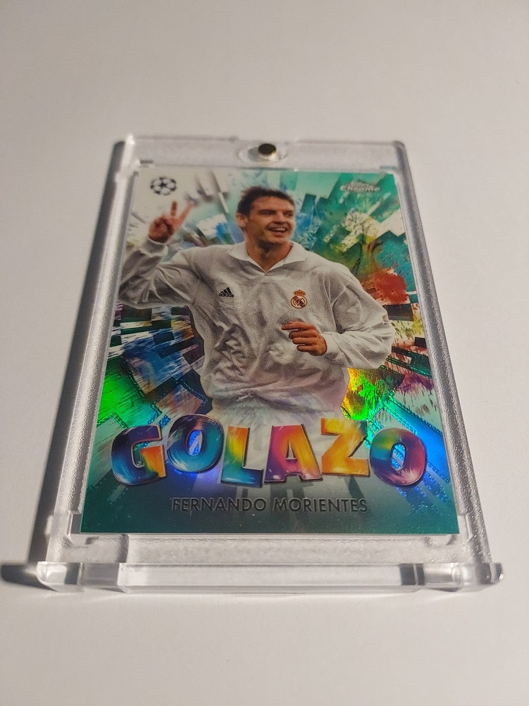 Topps Golazo 2024-25 Fernando Morientes Real Madrid Parallel 115/199 Refractor – Bild 2