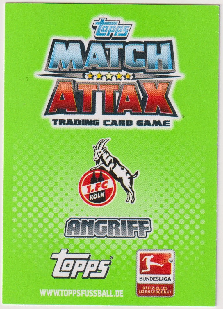 Topps Match Attax Luks Podolski 1. FC Köln BUNDESLIGA Parallel Rare – Bild 2
