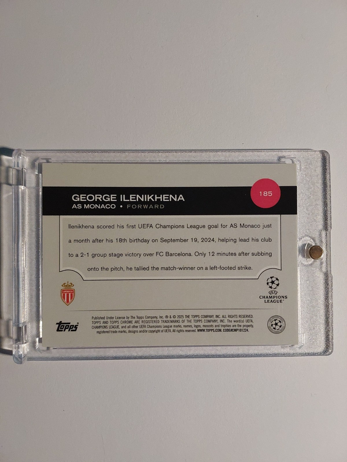Topps Flagship 2024-25 George Ilenikhena Rookie Monaco Parallel /299 Refractor – Bild 2