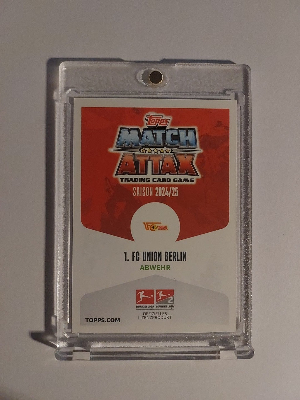 Topps Bundesliga 2024-25 Danilho Doekhi Union Berlin (On Card Auto) – Bild 2